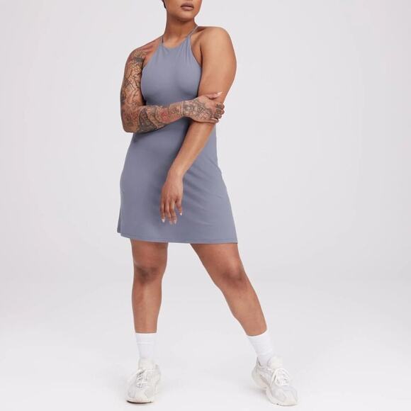 girlfriend collective Naomi Workout Dress Sea Glass 4XL - Picture 1 of 9
